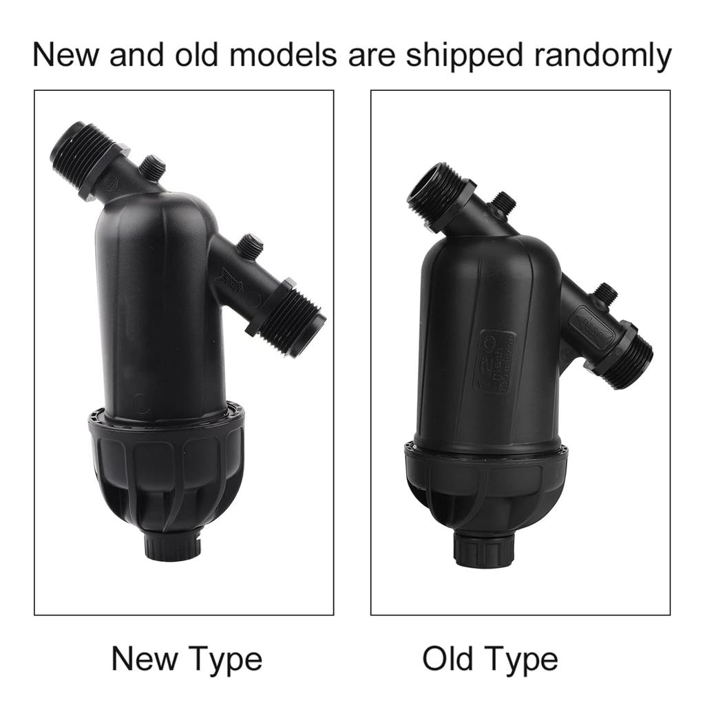 GLOGLOW Drip Irrigation Filter, 120 Mesh 130 Micron Level Disc Filter, 5/4" x 5/4" Male Thread