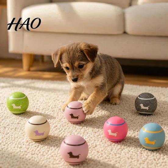 Durable Fetching Balls for Small Dogs Latex Squeaky Dog Ball, Interactive Fetch Cute Dachshund Pattern, Pet with Sound Chew Toy Medium Indoor Outdoor