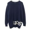 Long Sleeve Crew Neck Knit 40 Navy Women Used