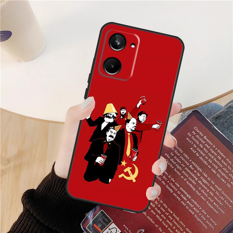 Stalin Soviet Case For Realme GT 6 6T 5 GT7 Pro 10 11 12 13 14 Pro Plus C53 C51 C21Y C25S C55 C67 C61 C75