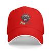 Distressed Adjustable Pug Mom Dog WoUnisexs Denim Baseball Cap Mom Trucker Hat Cap for WoUnisex Unisex