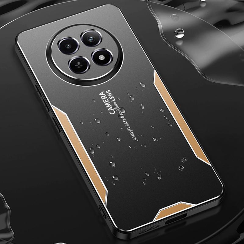 Pro pouzdro Realme 12 5G Hliníková slitina+TPU+PC Tenký ochranný kryt na telefon