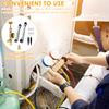 Valve Core Remover Installer Tool with Dual Size 1/4 Inch and 5/16 Inch Port Air Conditioning Valve Core Removal Tool Wrench