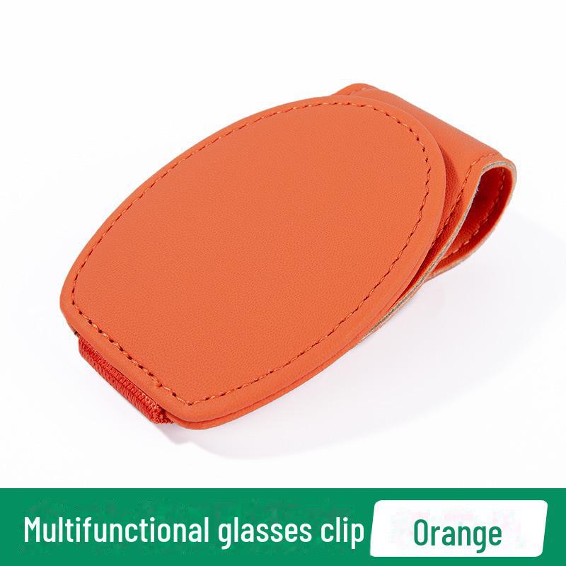 Car Glasses Clip Sun Visor Storage Box: Multi-functional Sunglasses Holder for Car Main Drivers