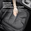 SEAMETAL Soft PU Leather Car Front Seat Cover Non-slip Velvet Front Rear Seat Cushion for All-Season 1pc