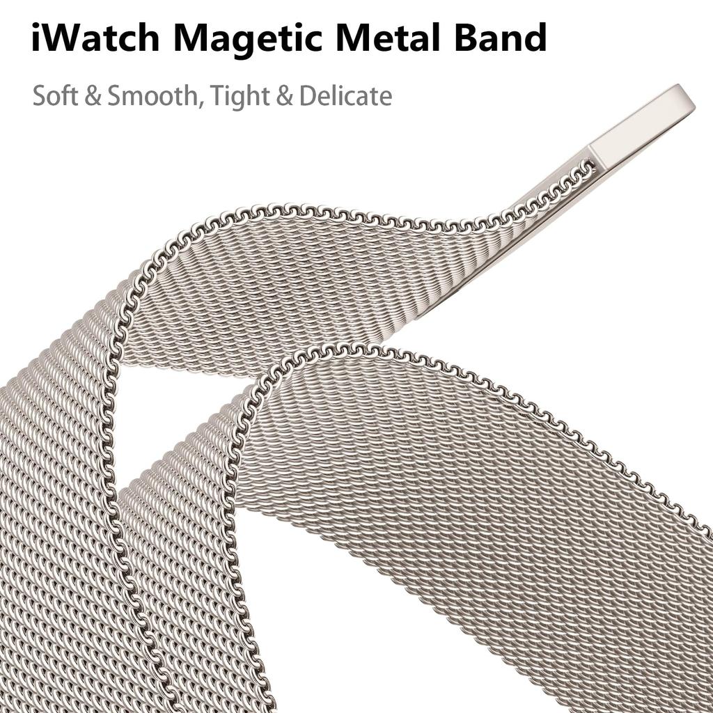 TPU Case+Milanese Loop For apple Watch band 44mm 40mm 45mm 46mm 49mm 42mm 41 38mm Bracelet iwatch Series 10 9 8 SE Ultra 2 Strap
