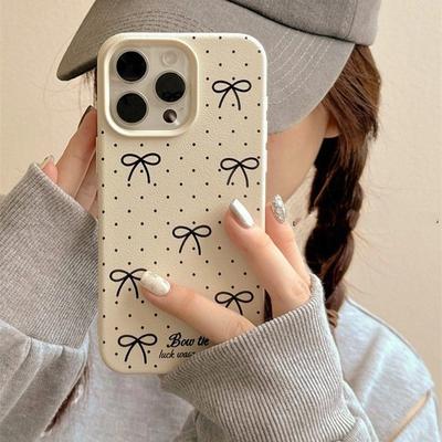 Θήκη τηλεφώνου με αίσθηση δέρματος για iPhone 11 13 16 Pro Max iPhone XR XS Max 14 15 Pro Max 12 13 Pro Max 16 Plus 13 Pro 14 Pro Cartoon Painted Macaron Colors
