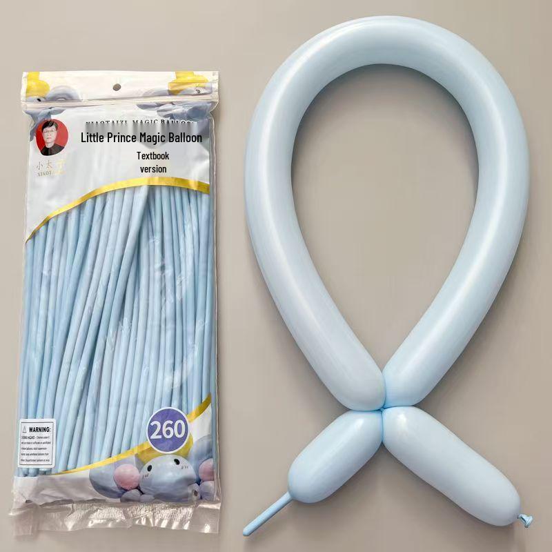 260-Piece Non-Toxic Macaron Long Balloons for Children - Magic Clown Modeling