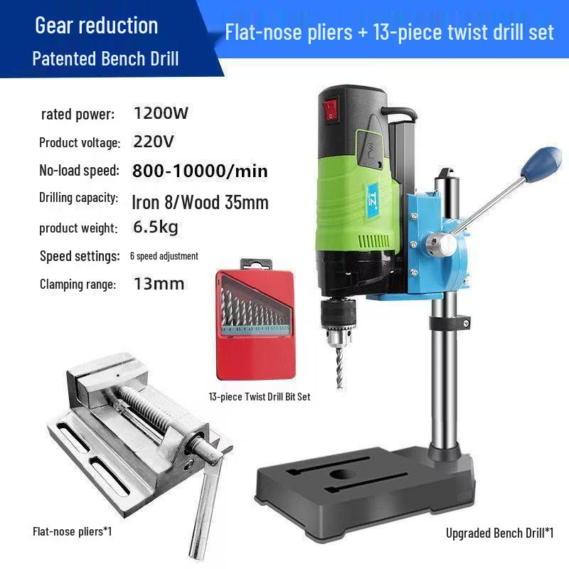Precision Industrial Bench Drill: Compact Electric Drill Press & Automatic Hole Punching Machine