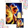 Full Round Diamond Painting Flower Fairy Art Rhinestone Picture Mosaic DIY 5D Cross Stitch Embroidery Home Decoration