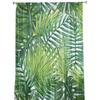 Folhas de palmeira Tropical Jungle Plant Verde Tule Cortinas transparentes para sala de estar Decoração de quarto Cortina de janela Voile Organza Cortinas