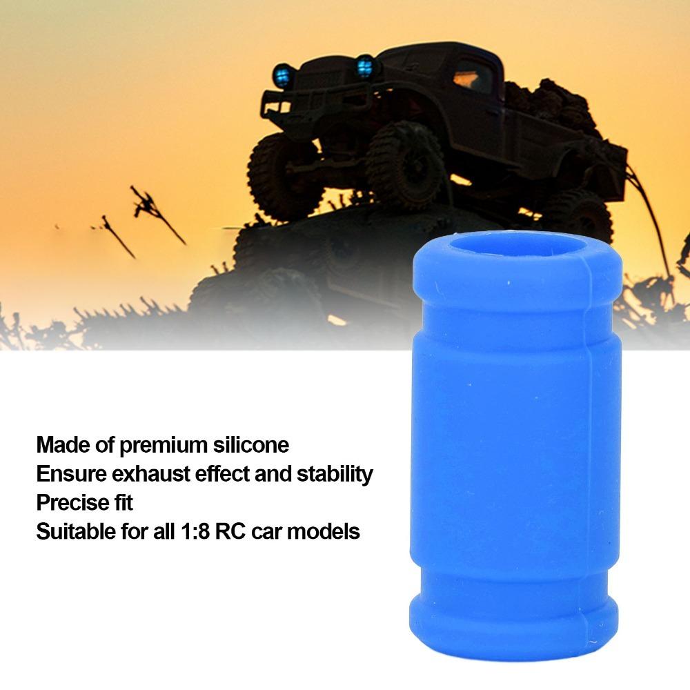 3 Pcs 1/8 Scale RC Exhaust Pipe Coupler RC Tuned Coupler Connector Tube  For RC Car Truck