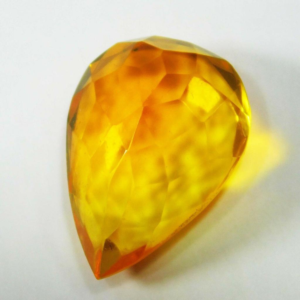 Natural Yellow Sapphire Pear Shape 8.30 Ct Loose Free Ship Gemstone CERTIFIED