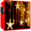 Christmas Lights 108 LEDs Icicle Curtain Outdoor 2.5X0.9 Light Garland