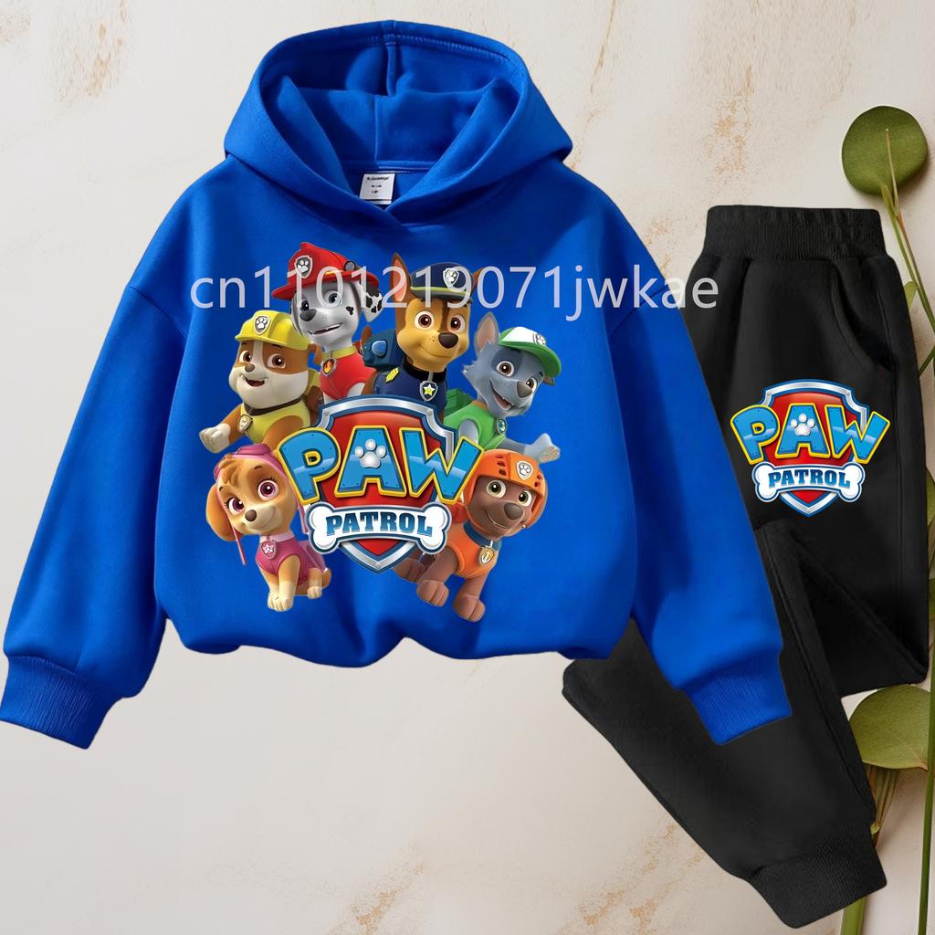 TZWY2026 Spring Autumn Children's Clothing Set Boys Thin Sweatshirt and Sweatpant Two Piece Suit PAW Patrol Kids Tracksuit Sweatsuit