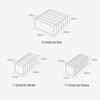 Foldable Underwear Storing Box Home Use Storage Drawer Divider Mesh Grid Organizer for