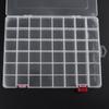 Transparent 48 Grids Plastic Fishing Tackle Box Fishing Lures Bait Hooks Storage Box Case Container Organizer Collection Tools