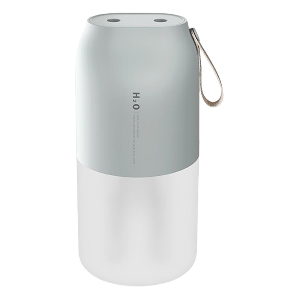 Dual Nozzle Cool Mist Humidifier Rechargeable Portable Small Humidifier Desktop Humidifier for Home Bedroom Car Office зелёный