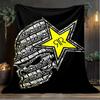 1PC Rock Energy Blanket Flannel Throw for Sofa, Indoor, Camping, Living Room, Office, Chair, And Bed Soft Birthday Christmas Gift
