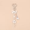 Zinc Zinc Alloy Rhinestone Pendant Hanger Bag Charm Cute Pearl Bow Keychain  Bag Pendant