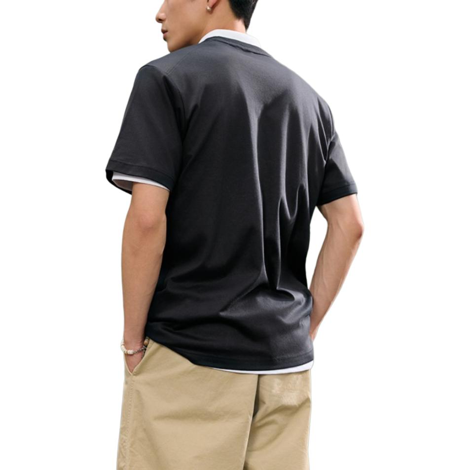 adidas T Shirts Men's Black Crew Neck Moderate Straight Fit JD5213