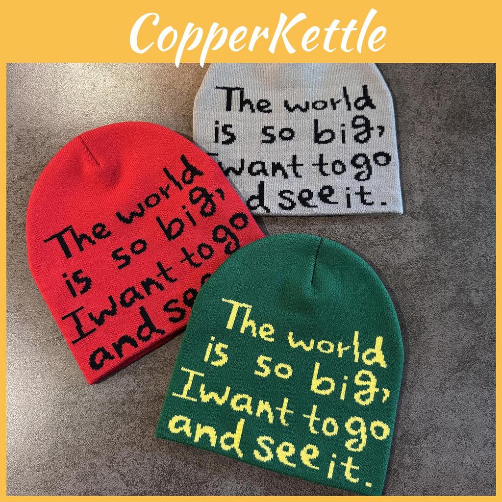 Letter Fashion Knit Cap For Unisex Winter Warmth And Windproof Sun Protection