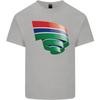 Curled Gambia Flag Gambian Day Football Unisexs Light Cotton Tshirt