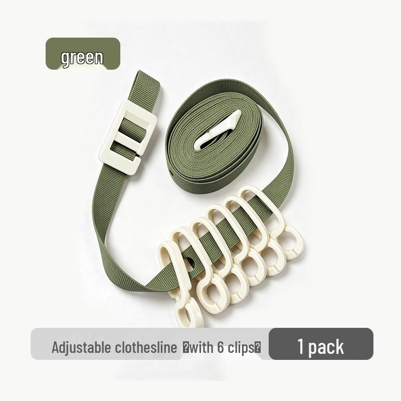 Portable Adjustable Clothesline for Travel and Outdoor Use