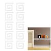 10Pcs 5x5CM DIY Waist Line Mirror Sticker Modern Acrylic Wall Stickers for Living RoomSilver