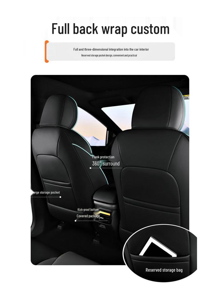 Aion Y Full Leather Car Seat Cushion - All-Season, New Model