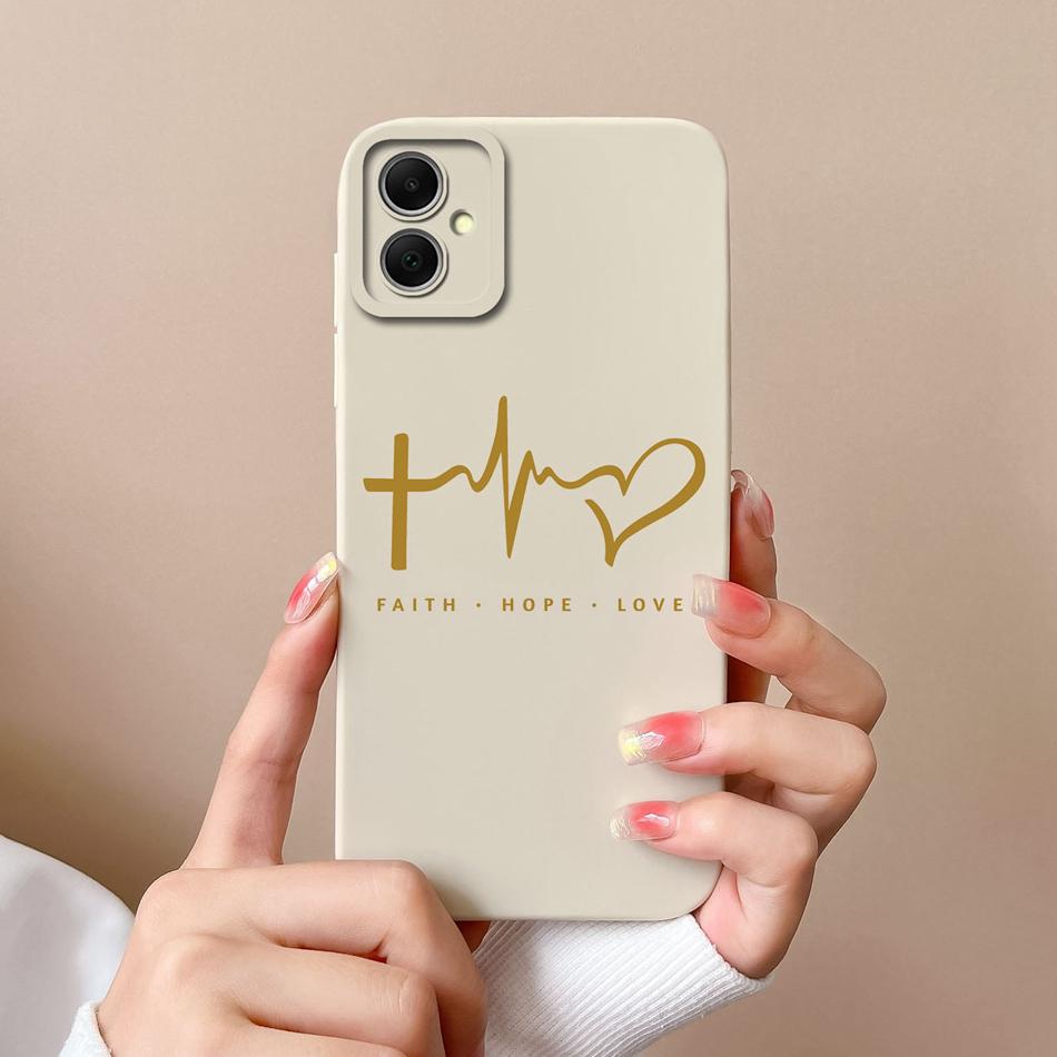 For Samsung Galaxy A05 A05S Phone Cases Simple Unique Soft Liquid Silicone Camera Protection Back Cover For Samsung A 05 Funda