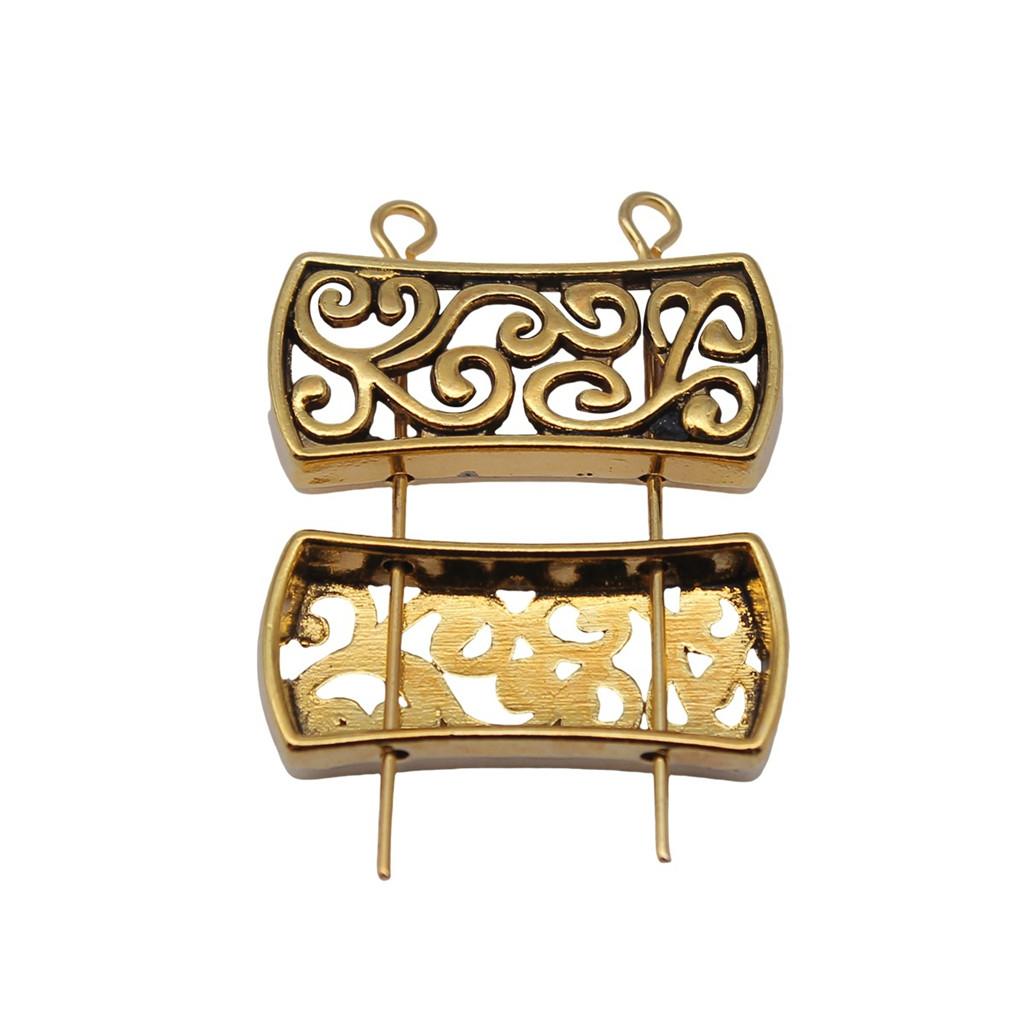 Multi Hole Tube Beads Spacer Antique Style Links For Multi Strand Bracelets