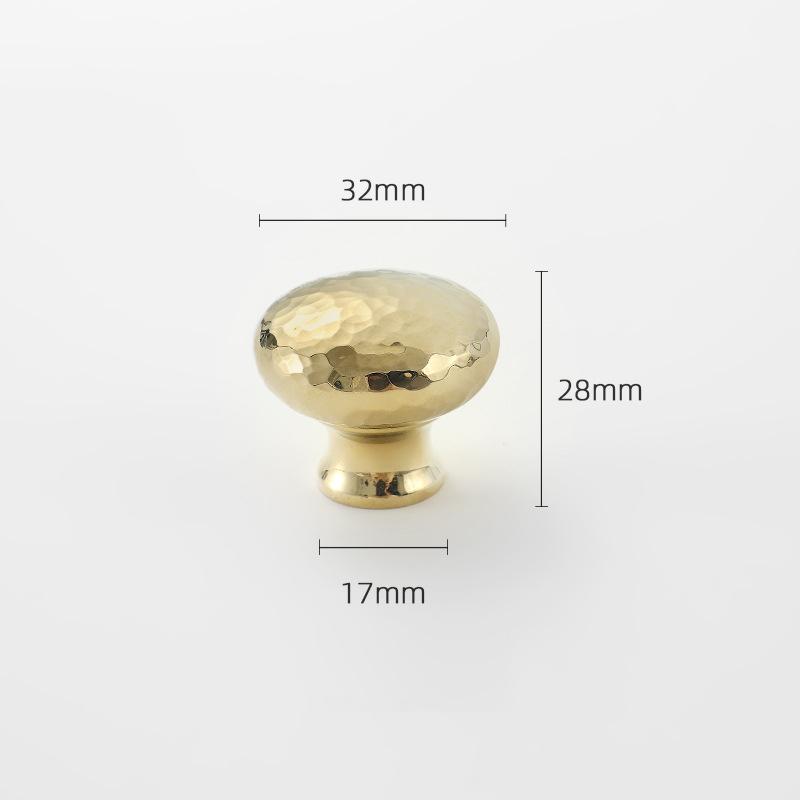 Brass Ball Furniture Pull Handles Hand-Forged Hammer Cabinet Handles Door Drawer Knob Kitchen Wardrobe Cupboard Pulls