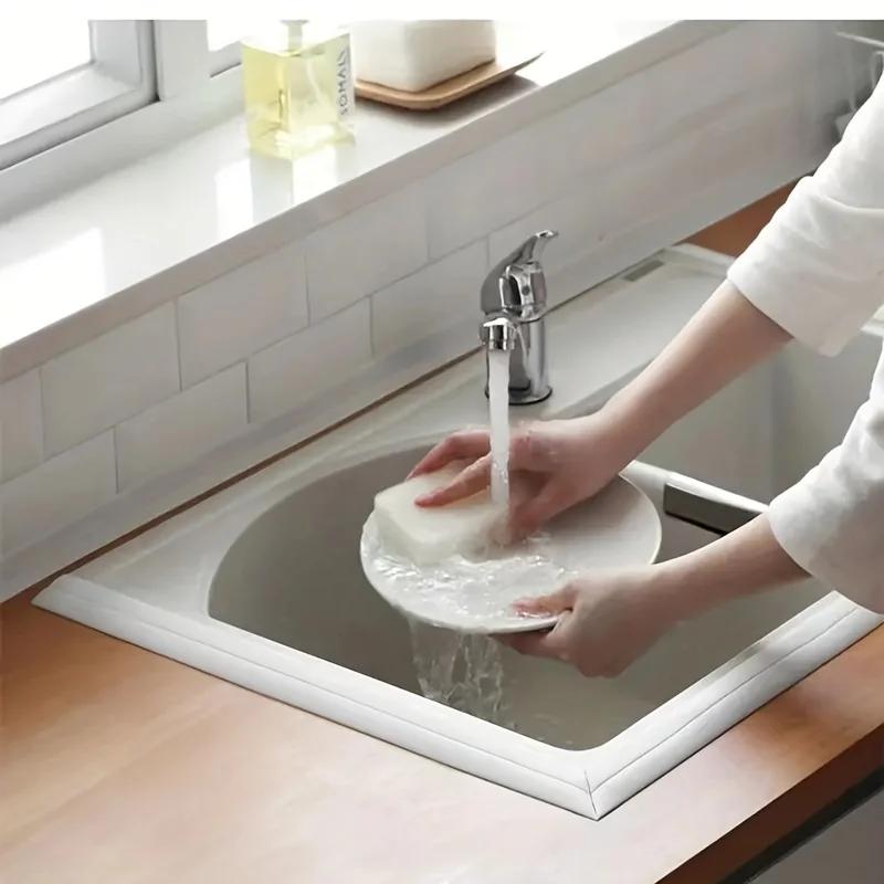 Waterproof Caulk Strip Flexible Self Adhesive Sealing Tape for Kitchen & Bathroom Shower Floor Toilet Closestool Edge Wall Seam