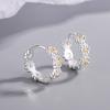 New 925 Sterling Silver Earrings Small Chrysanthemum Earrings Cute Fashion Women Jewelry Gifts Wedding Gifts