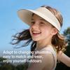 Foldable Empty Top Sun Hat For Boys Girls Summer Outdoor UV Protection Hat Breathable Seamless Portable Anti-ultraviolet Visor Size S