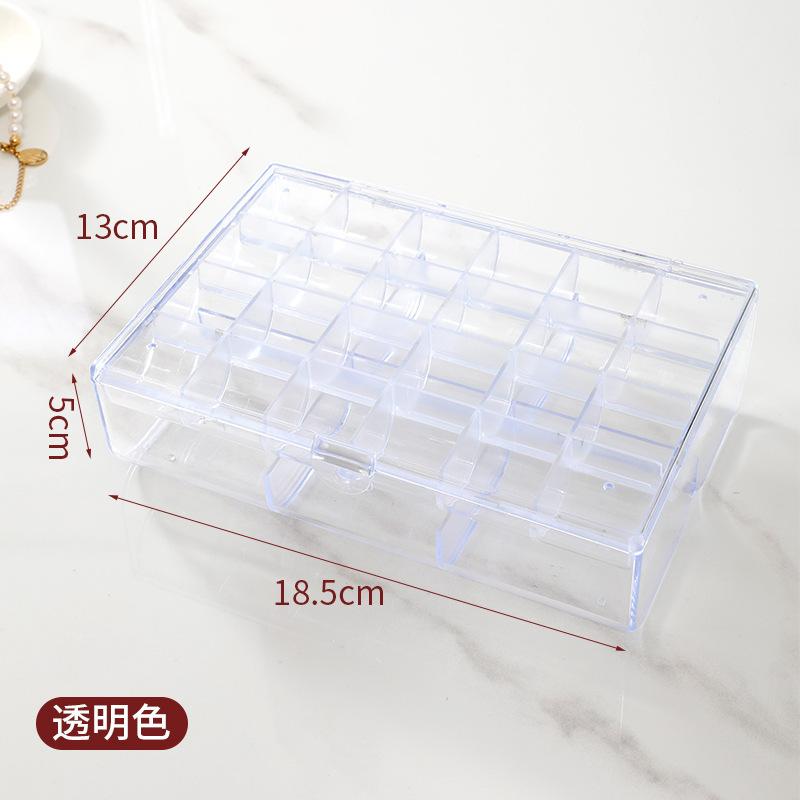 Luxury Ring Earring Organizer Dust-Proof Moisture-Proof Necklace Jewelry Storage Box Lid Double-Layer Divided Jewelry