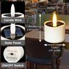 12 Solar-powered Tea Lamps Outdoor Flickering Flameless LED Candles Suitable for Lanterns Gardens Camping and Home Decoration
