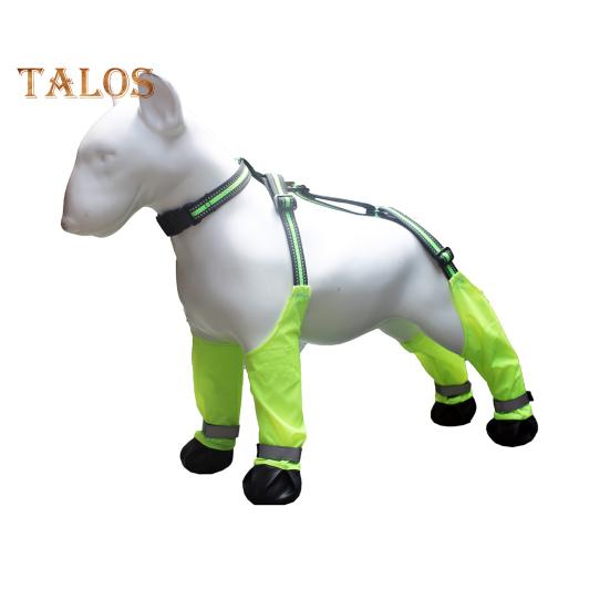 

Пінетки з підтяжками для собак Протиковзкий захисний щиток для лап собак Водонепроникні легінси для черевиків Регульоване взуття для собак з підтяжками для походів взимку, сніг, дощ L зелений