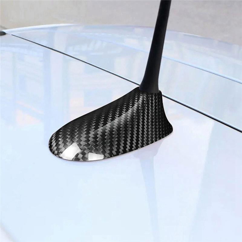 Car Antenna Shark Fin Cover Antenna Shark Fin Cover For Fiat 500 Carbon Fiber For Fiat 500-M53K