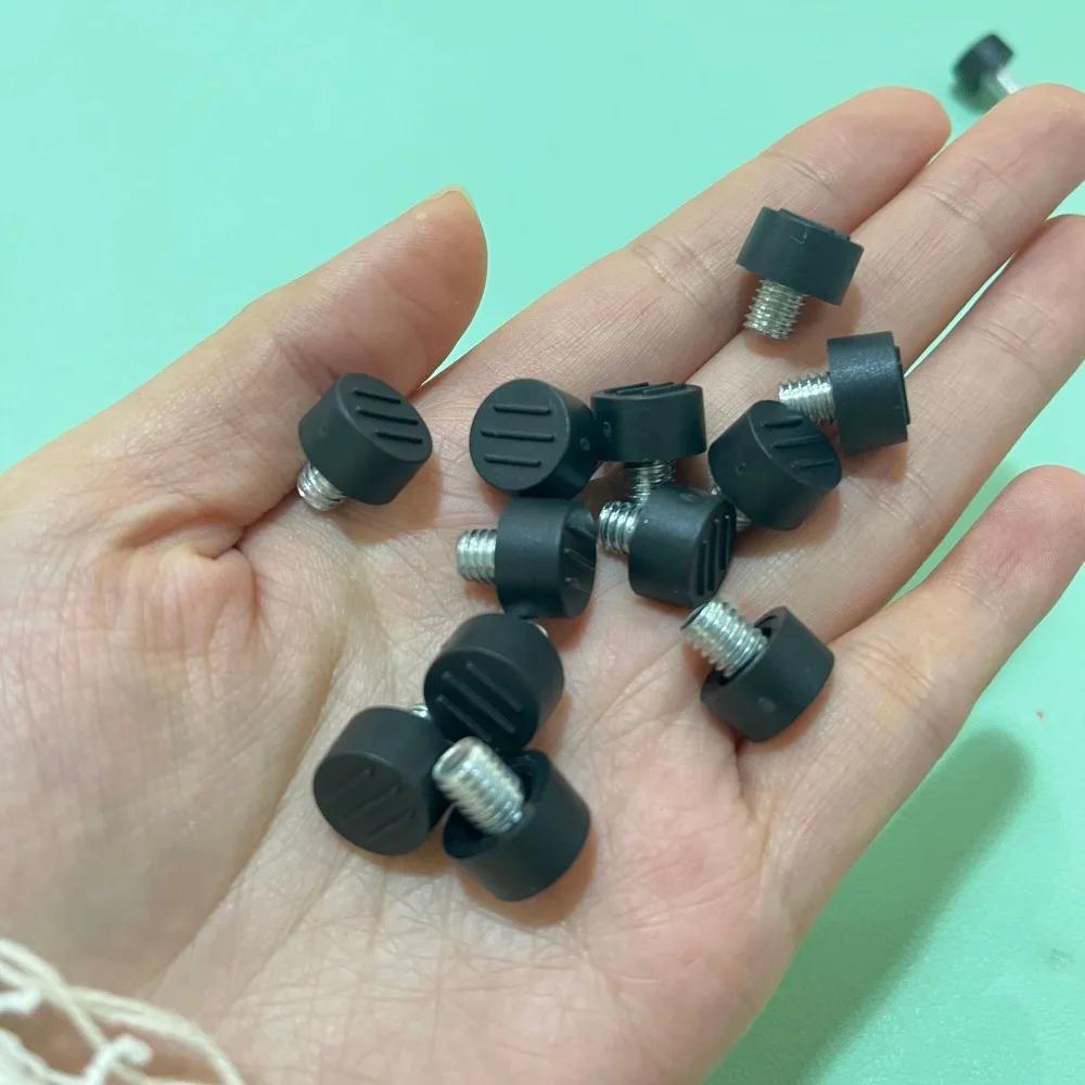 8PCS M6*6mm largeur inférieure pied réglable à trois fils meuble table chaise armoire pied de réglage de la hauteur accessoires de quincaillerie