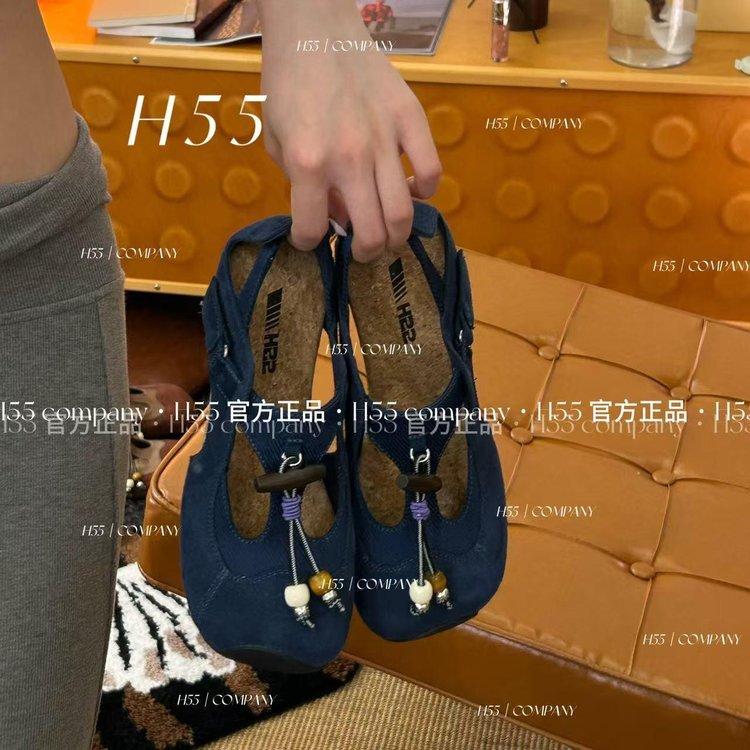 

Cowhide version~ Thick sole inner height increase retro casual square head shoes women s one-pedal shallow mouth Mary Jane sandals German training sh 40 темно-синий