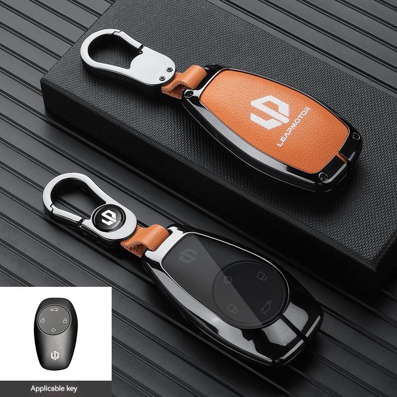 

Car Smart Remote Key Fob Cover Case Protector Holder Shell Bag For Leapmotor T03 S01 C11 C01 Auto Keyless Keychain Accessories