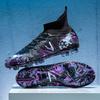 High-top Broken Nails Football Shoes Boys and Girls Adult Breathable Non-slip Training Shoes Long Nails Competition Sports Shoes