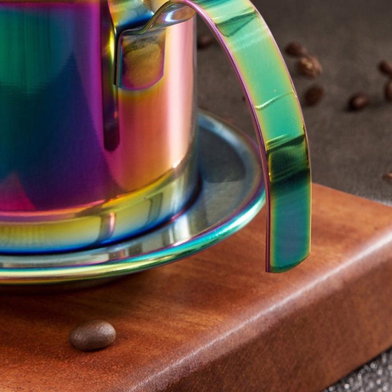  Quick Assembly Stainless Steel Filter Coffee Maker Dishwasher Safe Professional Vietnamese Coffee Dripper