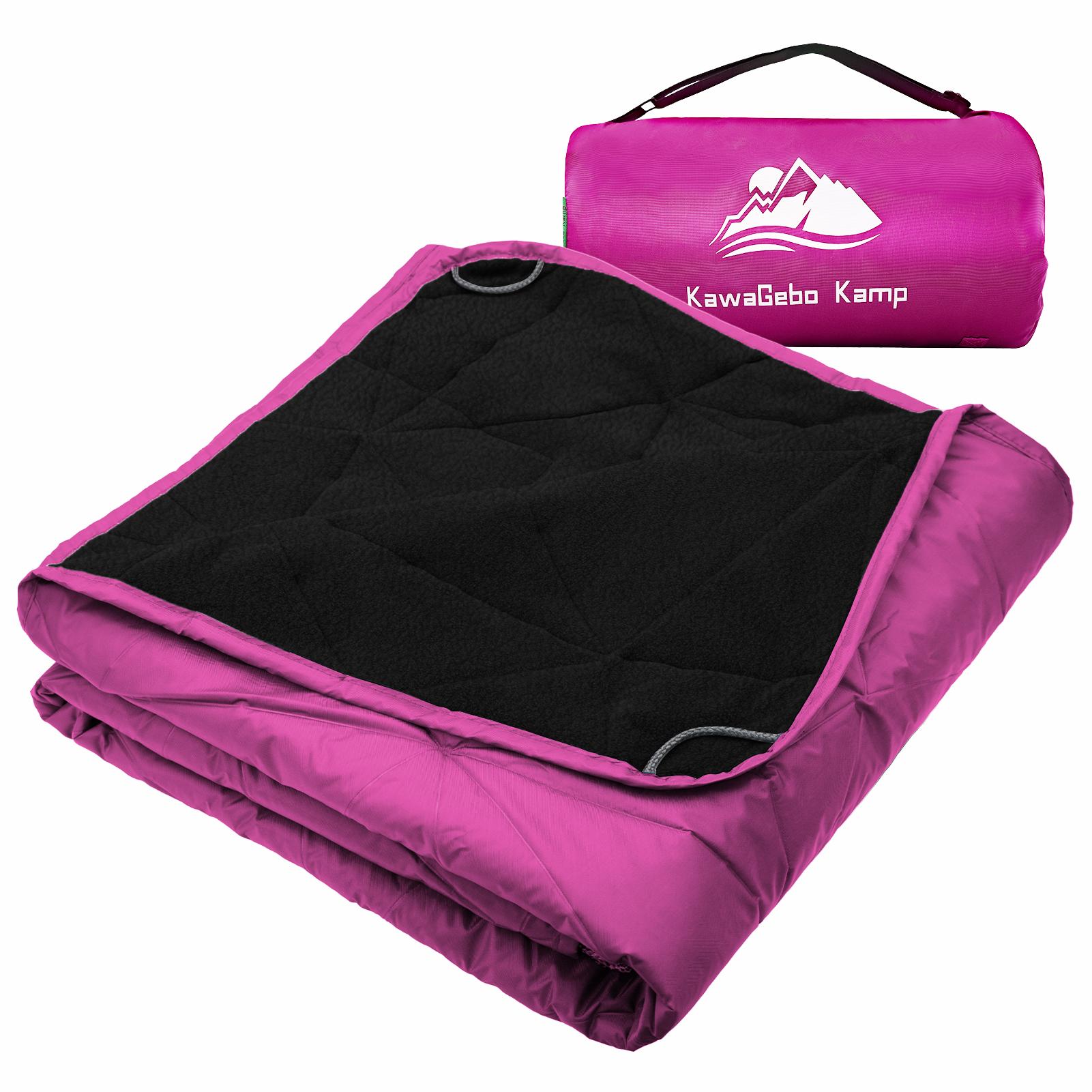 Outdoor Waterproof Blanket, Foldable Fleece Stadium Blanket for Outdoor Sports Event, Camping, Concerts, Car, Pet, Picnics