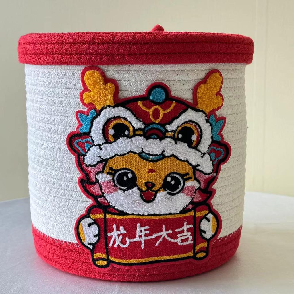 Christmas Storage Basket Laundry Rope Basket For Christmas Festive Storage Bin For Women Kids Holiday Birthday Easter Valentines