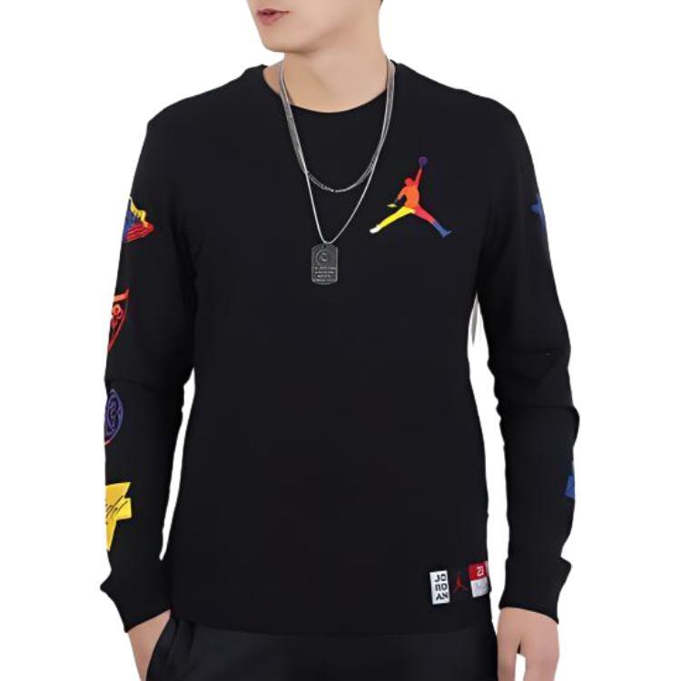 Air Jordan Colorful Long Sleeves Black Men's AT8939-010