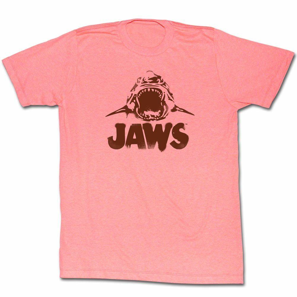 Jaws Neon Coral Heather Adult T-Shirt Mens Womens Tees Top M