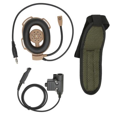 Helm Einseitiges Headset Verstellbarer Militärkopfhörer mit U94 PTT für Baofeng UV9R UV9R PLUS